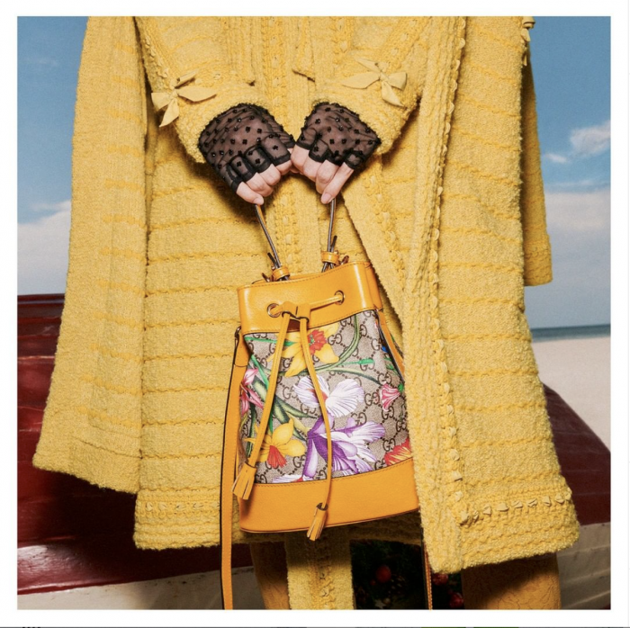 Bolso bombonera Ophidia con GG Flora