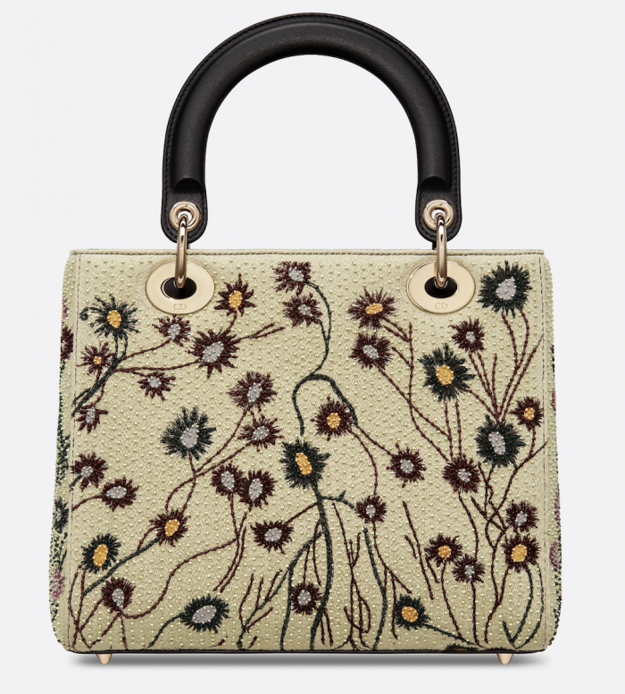 BOLSO LADY DIOR JARDIN DE MIDI PARTE TRASERA