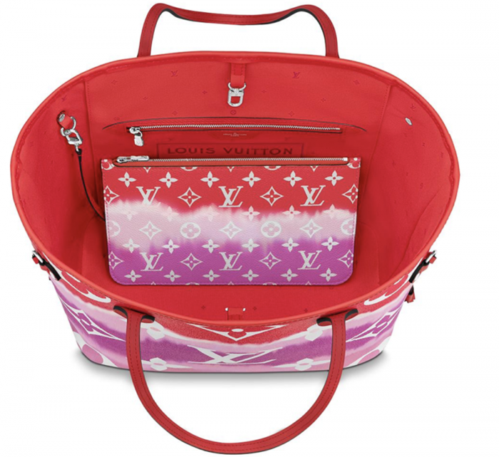 BOLSO-LOUIS-VUITTON-NEVERFULL-MM-COLECCIÓN-LV-ESCALE-INTERIOR