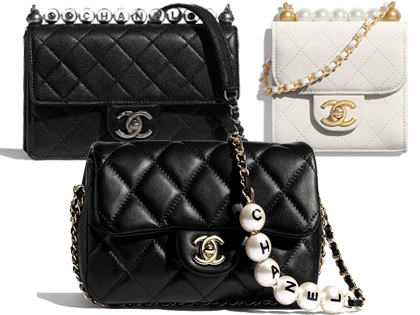 Bolsos Chanel con perlas