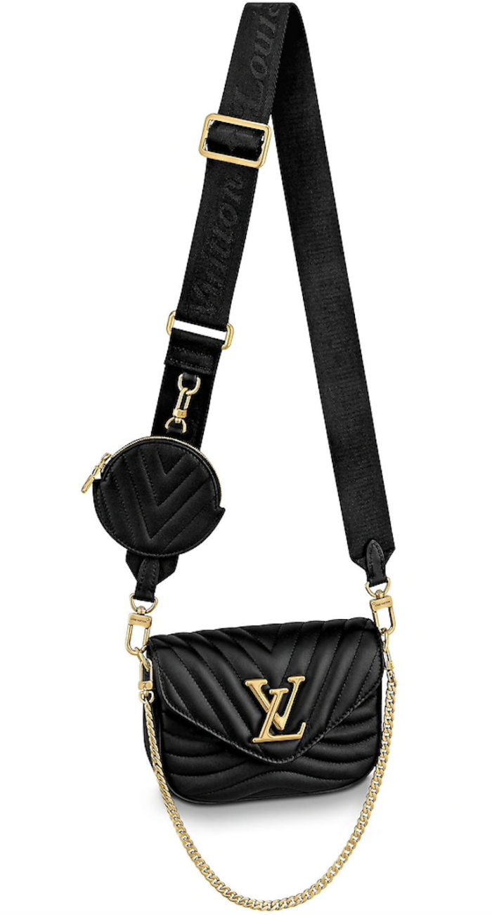 Auténtico Bolso de Hombro LOUIS VUITTON Monograma Negro Marrón Retiro  Rápido Correa LV