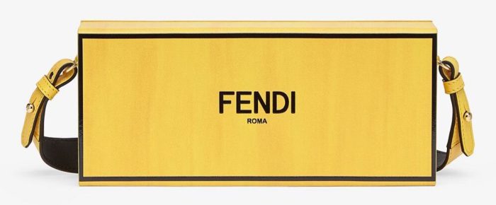 Bolso Fendi Horizontal Box amarillo