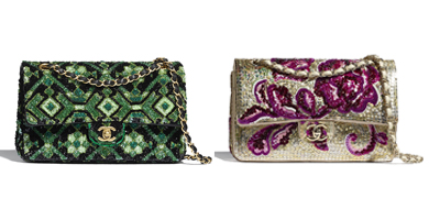 Bolsos Chanel con lentejuelas Colección Crucero 2020-21