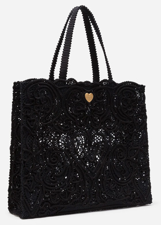 Bolso Beatrice bordado negro de Dolce & Gabbana