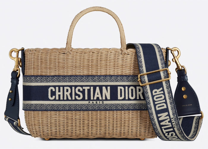 BOLSO CESTA DIOR WICKER
