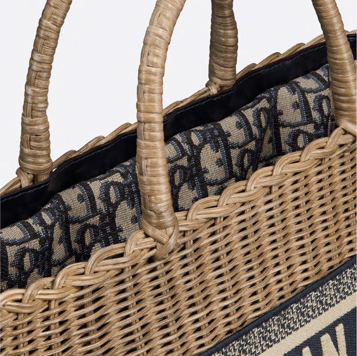BOLSO CESTA DIOR WICKER INTERIOR