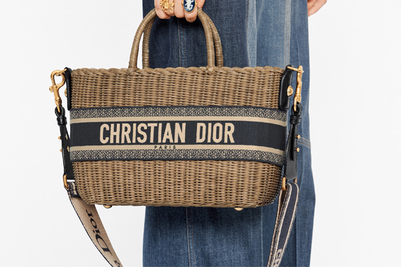 Bolso Cesta Dior Wicker