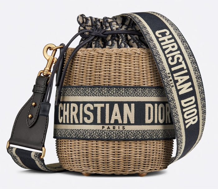 BOLSO BOMBONERA DIOR WICKER