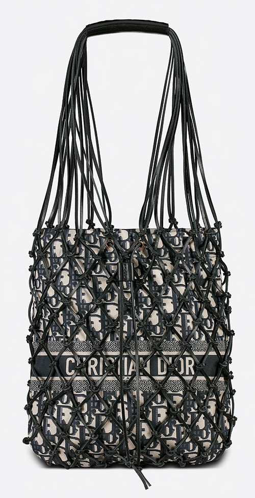 BOLSO TOTE DIOR NET NEGRO