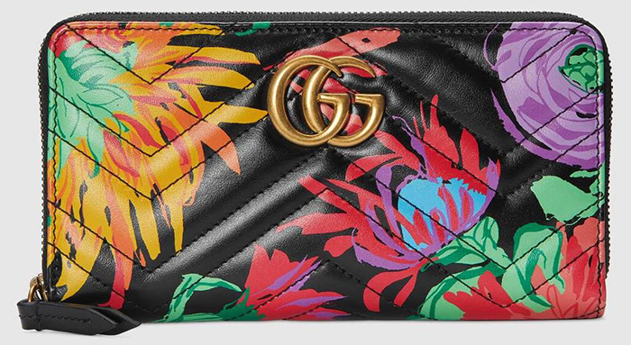 Cartera Gucci GG Marmont con estampado de flores Ken Scott