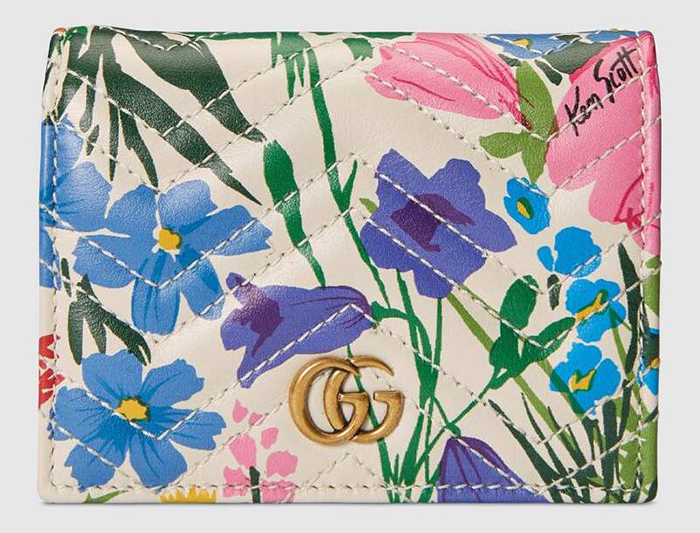 Cartera Gucci GG estampado floral Ken Scott