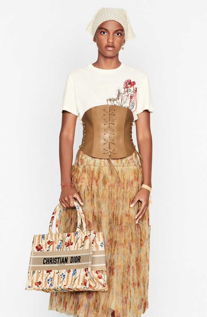 Dior Book Tote bordado Dior Hibiscus