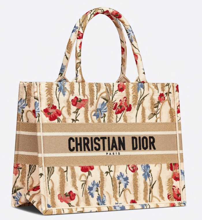 Dior Book Tote bordado Dior Hibiscus