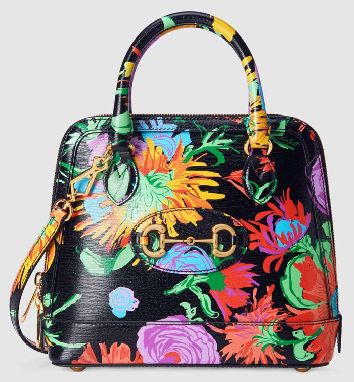 Minibolso Gucci Horsebit 1955 con estampado Ken Scott