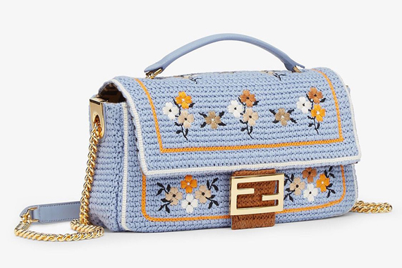 Nuevo bolso Baguette de Fendi bordado con flores