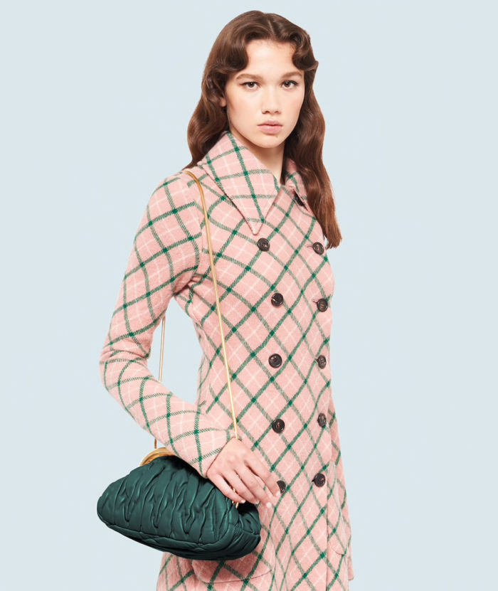 Pochette Miu Belle verde