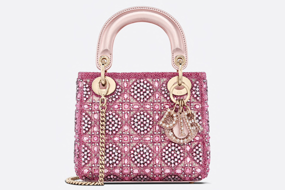 Bolsa Lady Dior bordada con abalorios