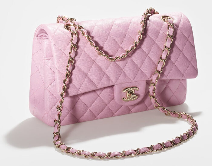 Chanel-clasico-rosa-piel-granulada