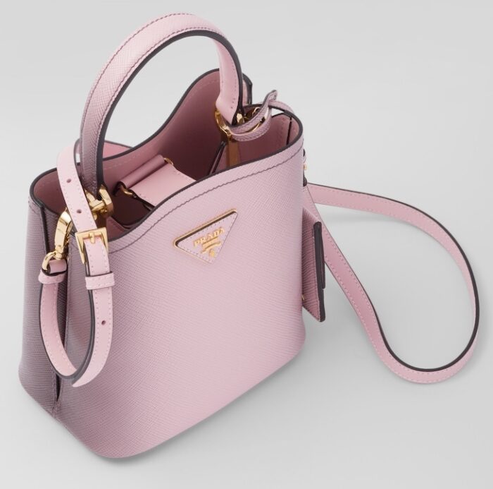 Bolso-prada-Panier-piel-saffiano-rosa