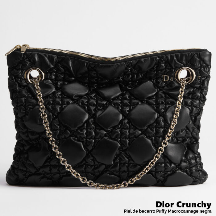 Bolso-Dior-Crunchy-Mediano-Negra